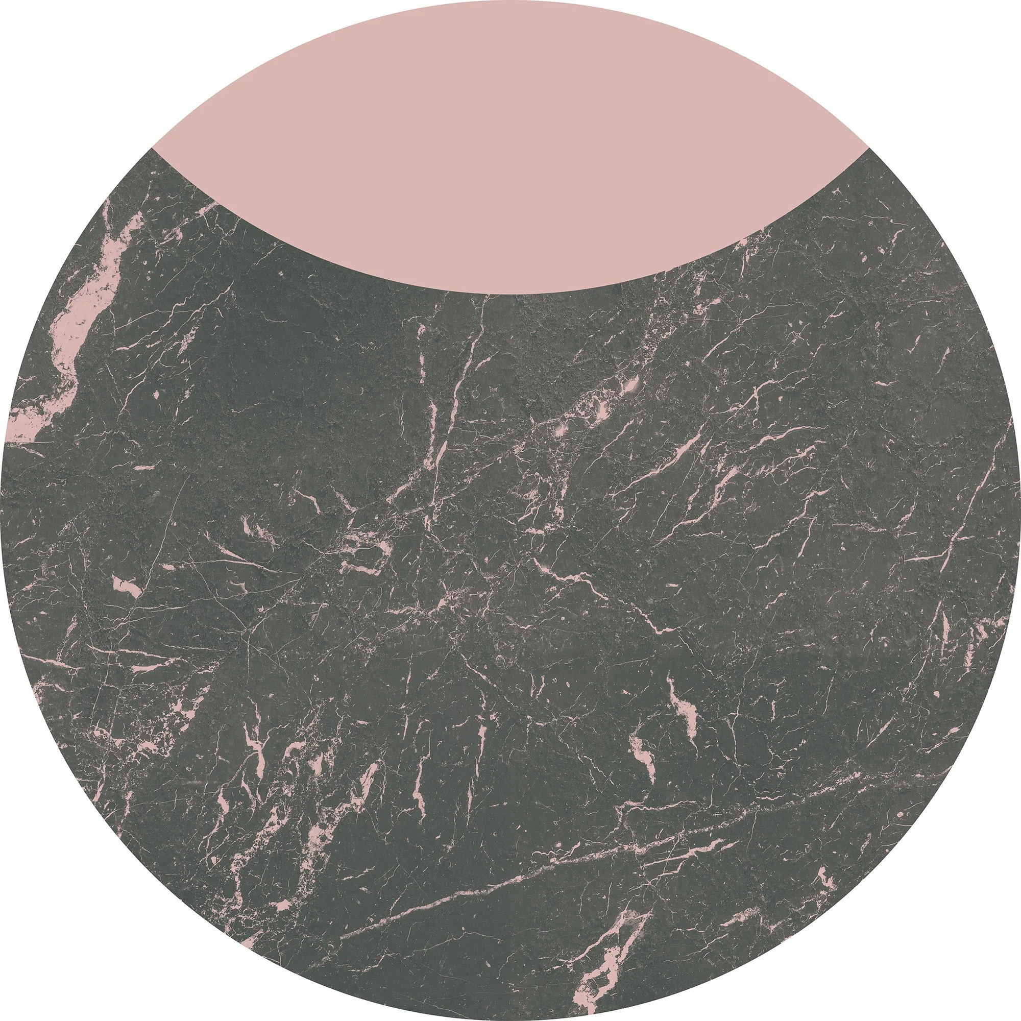 Crescent Marble Circle Wallpaper (Self-Adhesive) - Image 3