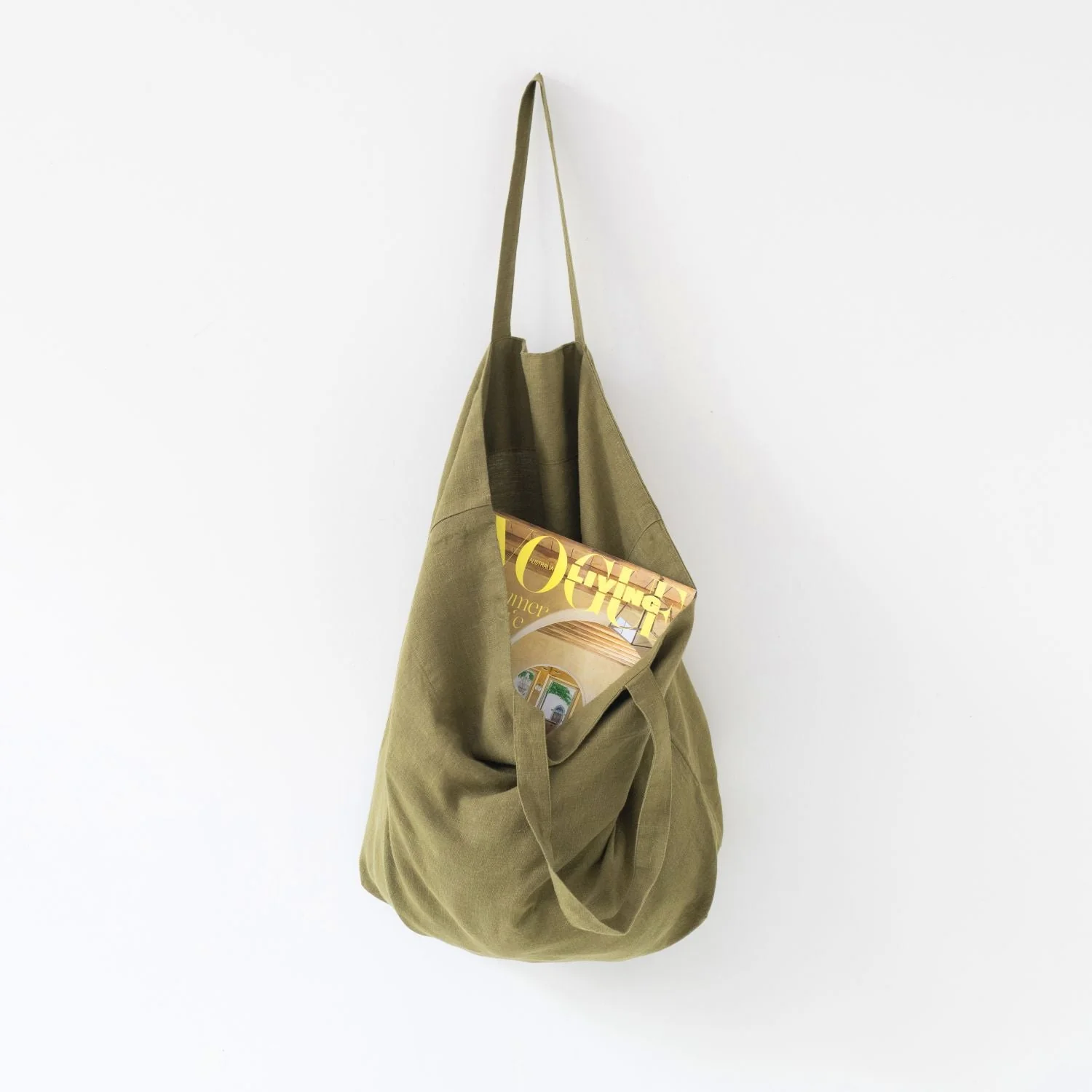 Martini Olive Large Linen Bag - Image 3
