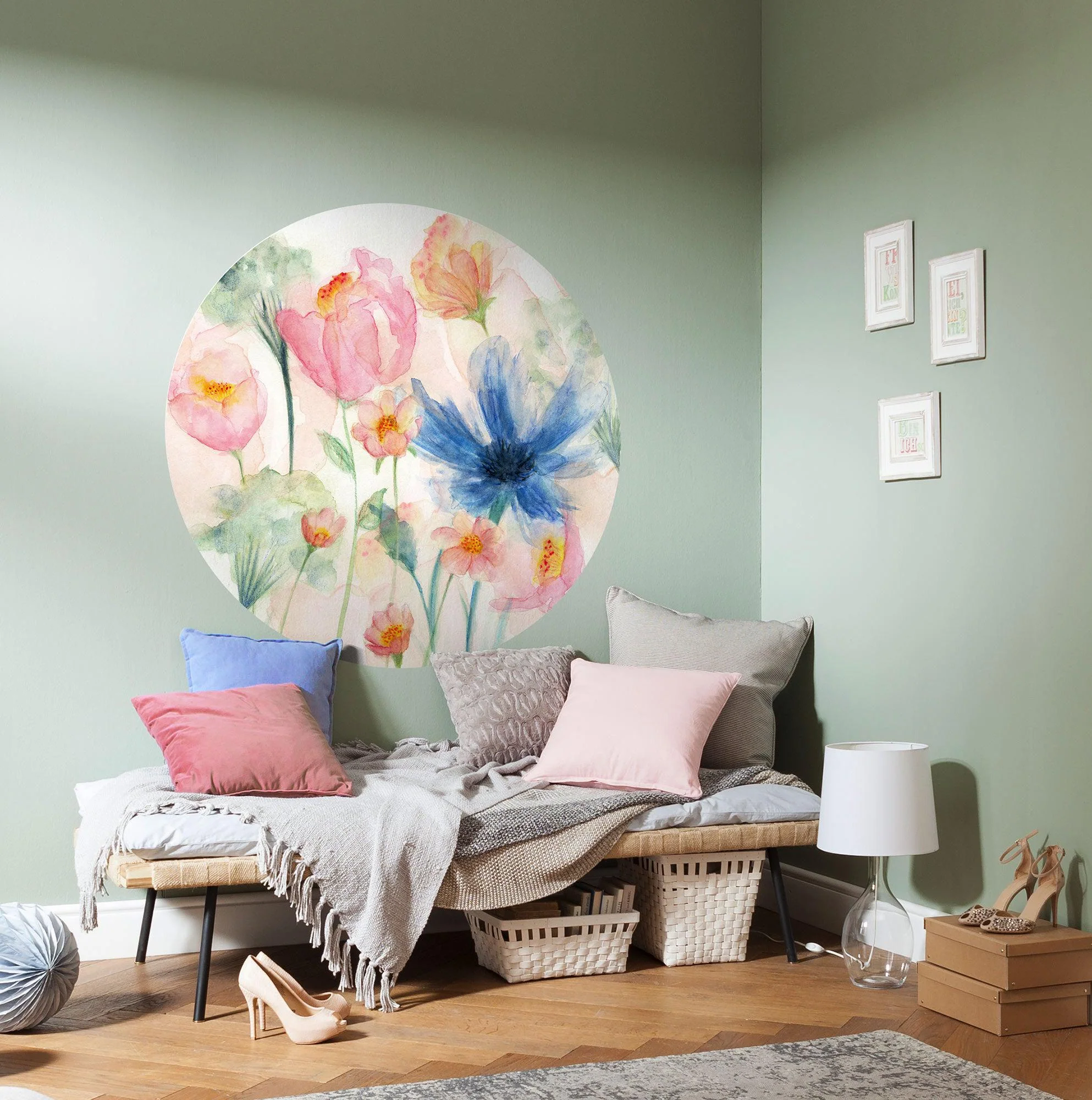 May Pink Circle Wallpaper (Self-Adhesive)