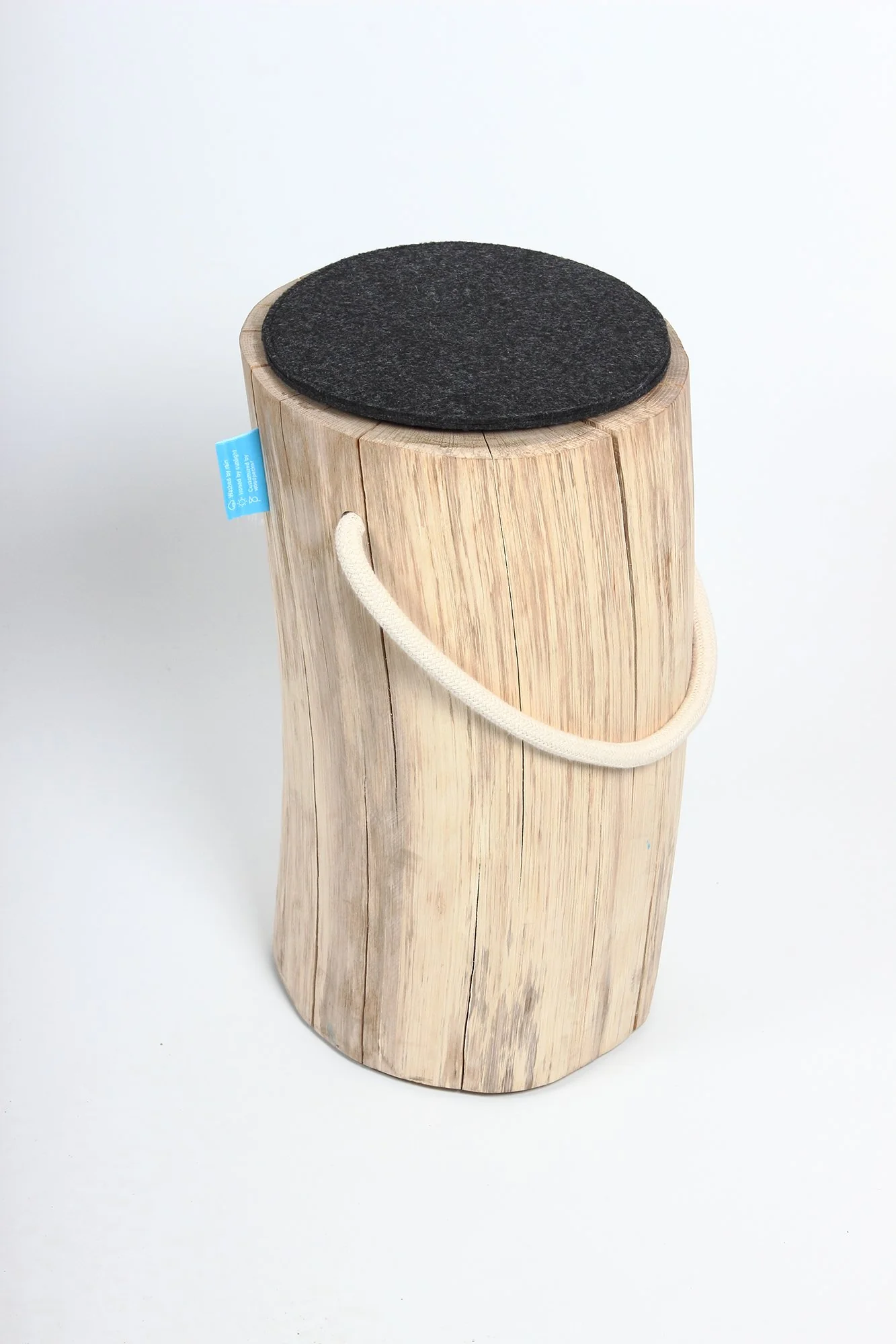 Medui Oak Log Stool - Image 7