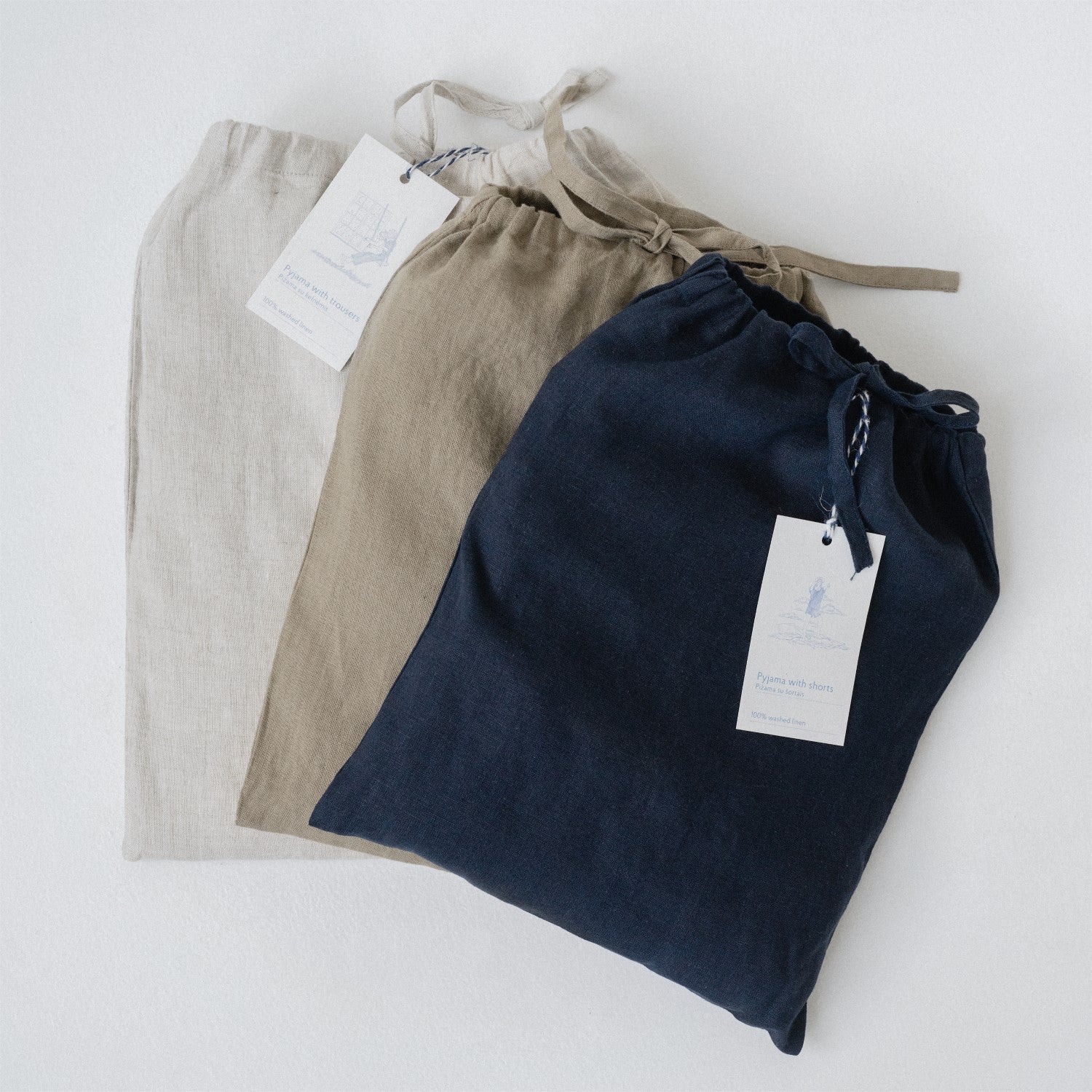 Currant Beige Linen Loungewear Set - Image 5