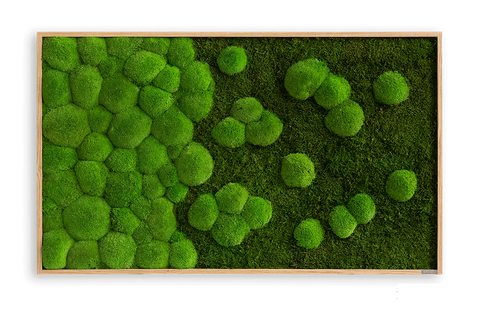 Merging Moss Green Wall Art (100x60cm) - Image 11