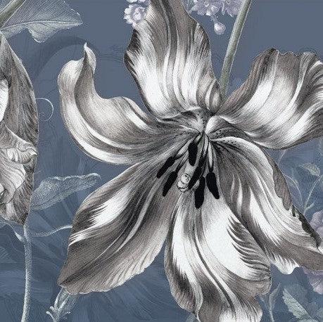 Merian Blue Mural Wallpaper - Image 4