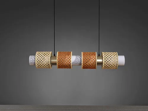 Metamorphosis Horizontal Bamboo Pendant Light - Image 13