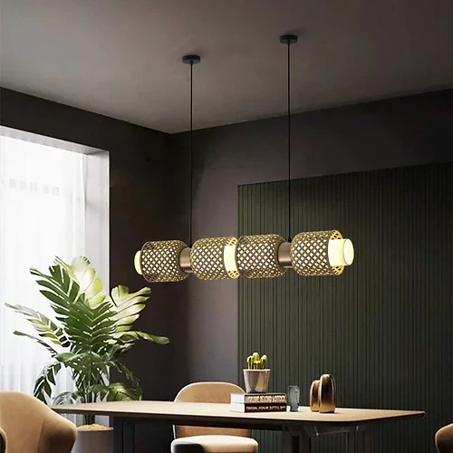 Metamorphosis Horizontal Bamboo Pendant Light - Image 5