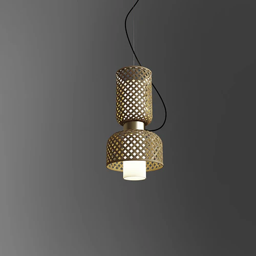Metamorphosis Vertical Bamboo Pendant Light - Image 12