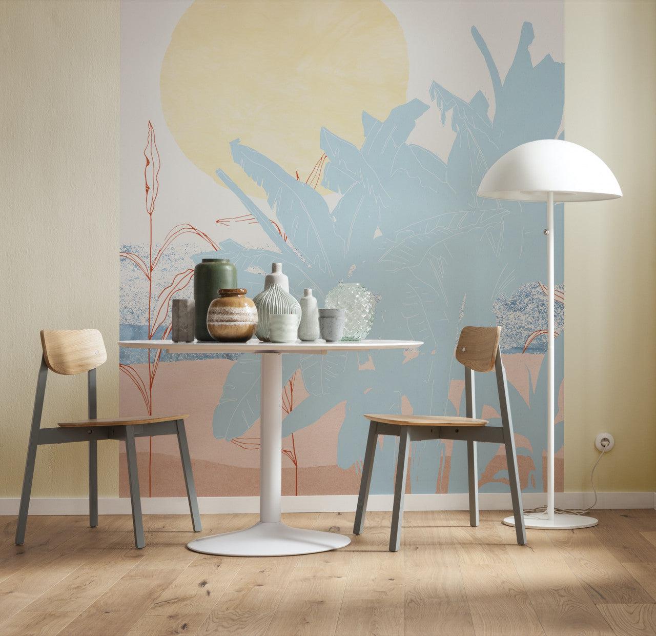 Miami Moon Mural Wallpaper