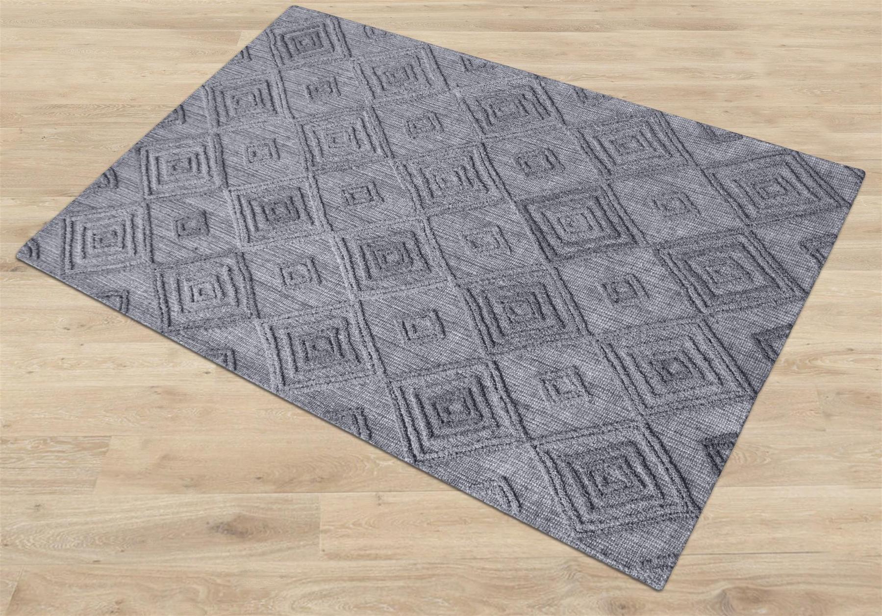 Admont Grey Wool Rug - Image 7
