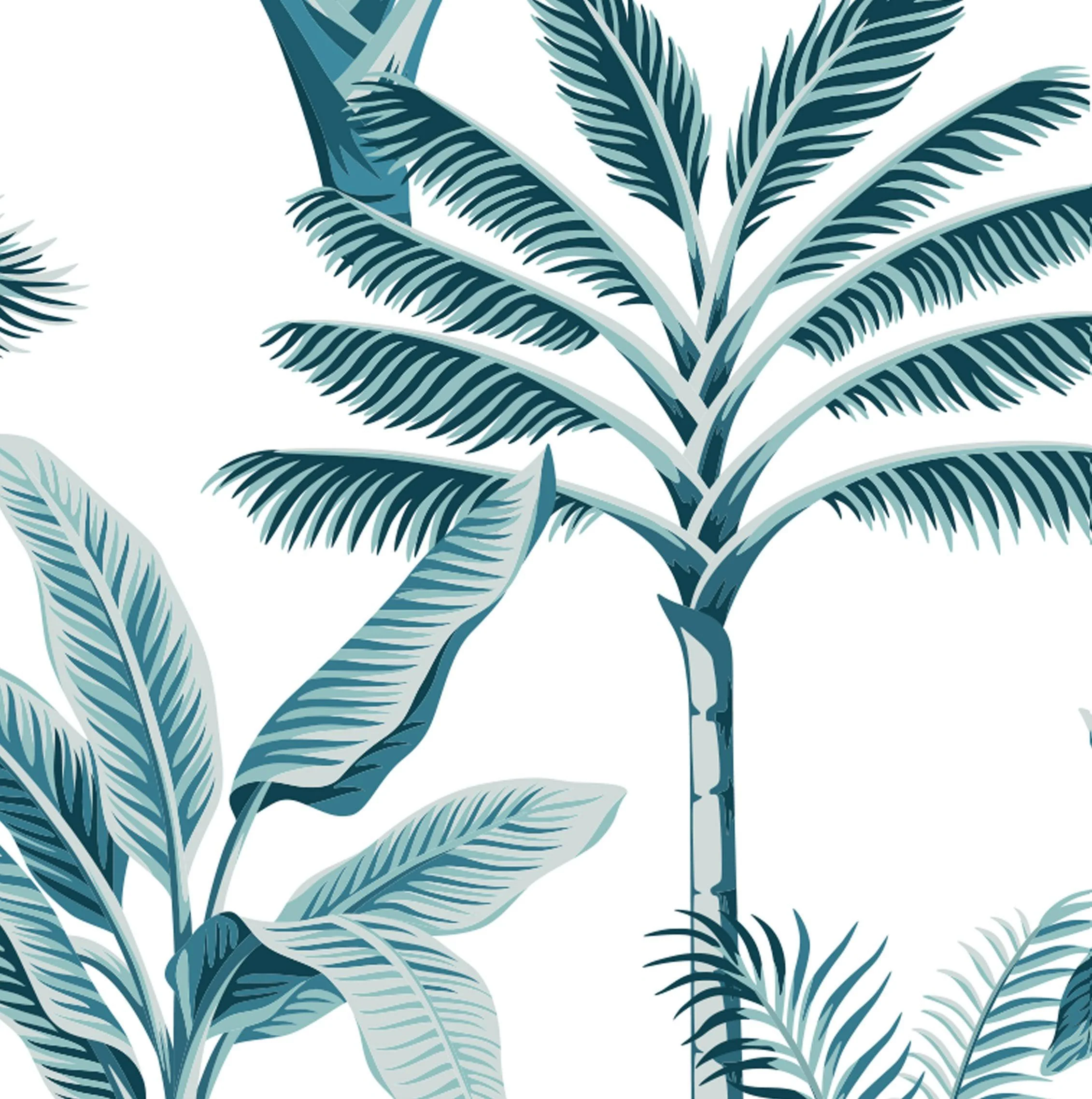 Sleek Palms Mural Wallpaper - Image 2