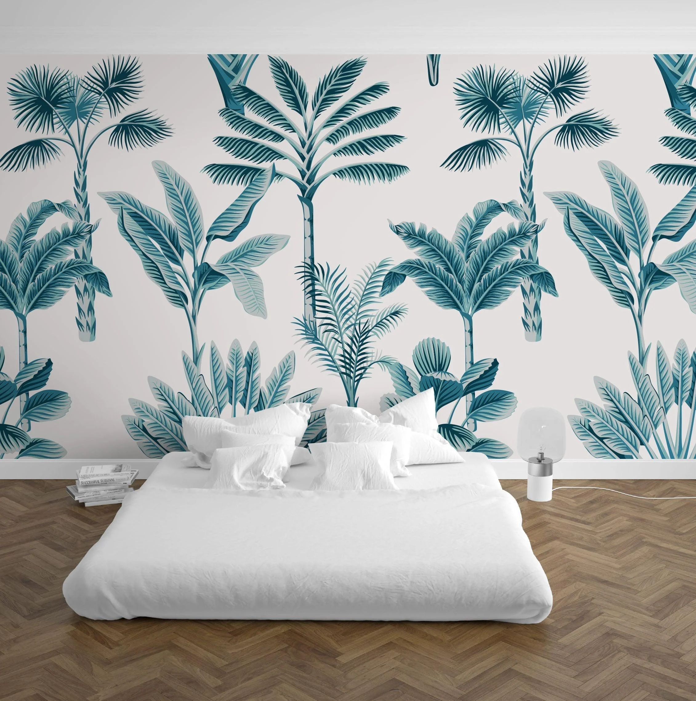 Sleek Palms Mural Wallpaper - Image 4