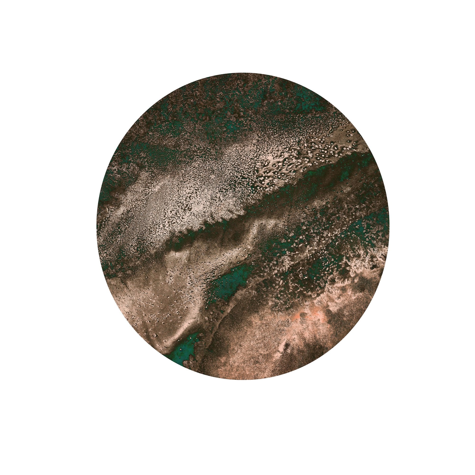 Molten Copper Circle Wallpaper (Self-Adhesive) - Image 2