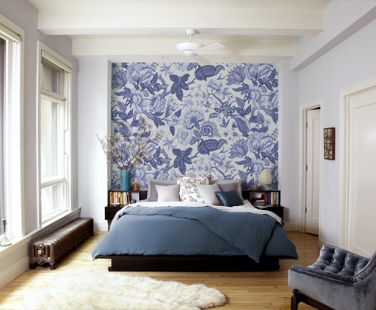Bleuet Mural Wallpaper