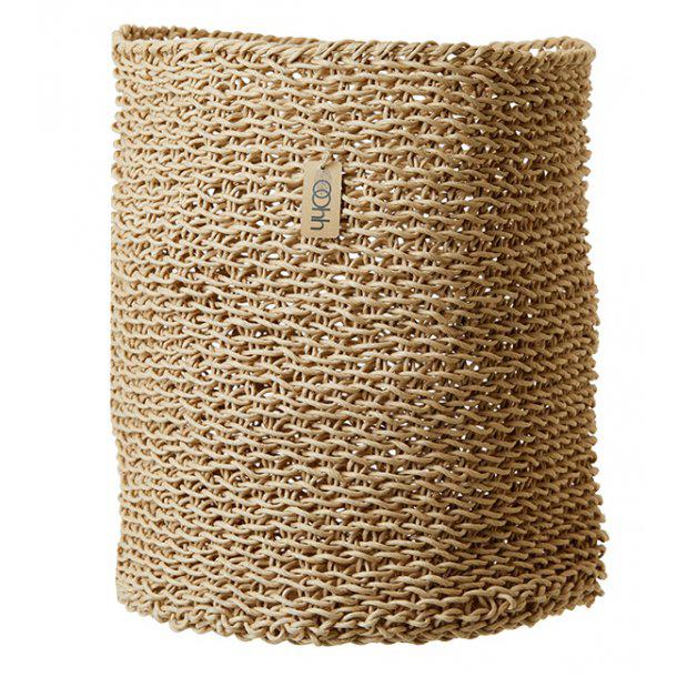 Natural Handwoven Paper Basket - Image 3