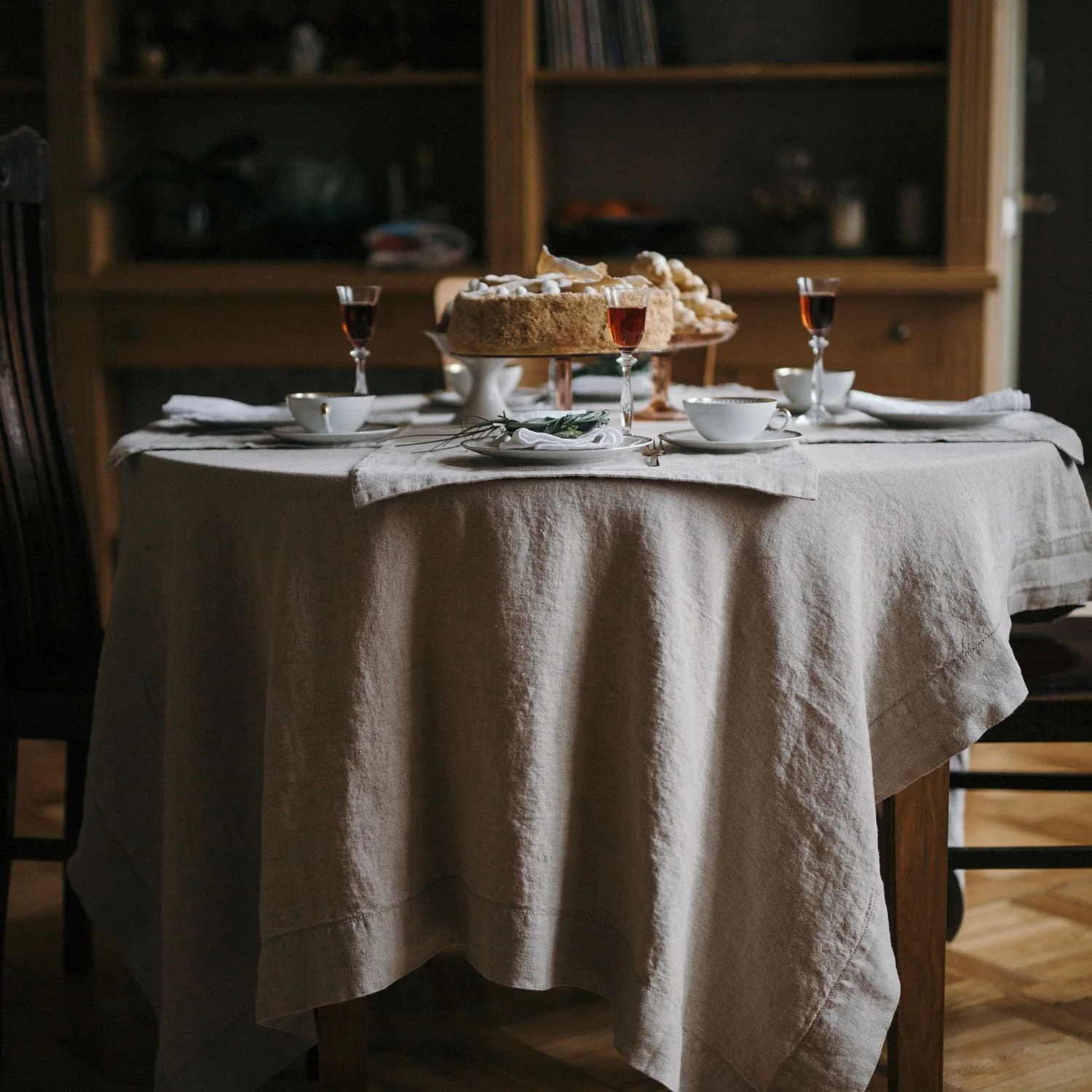 Natural Linen Tablecloth - Image 4