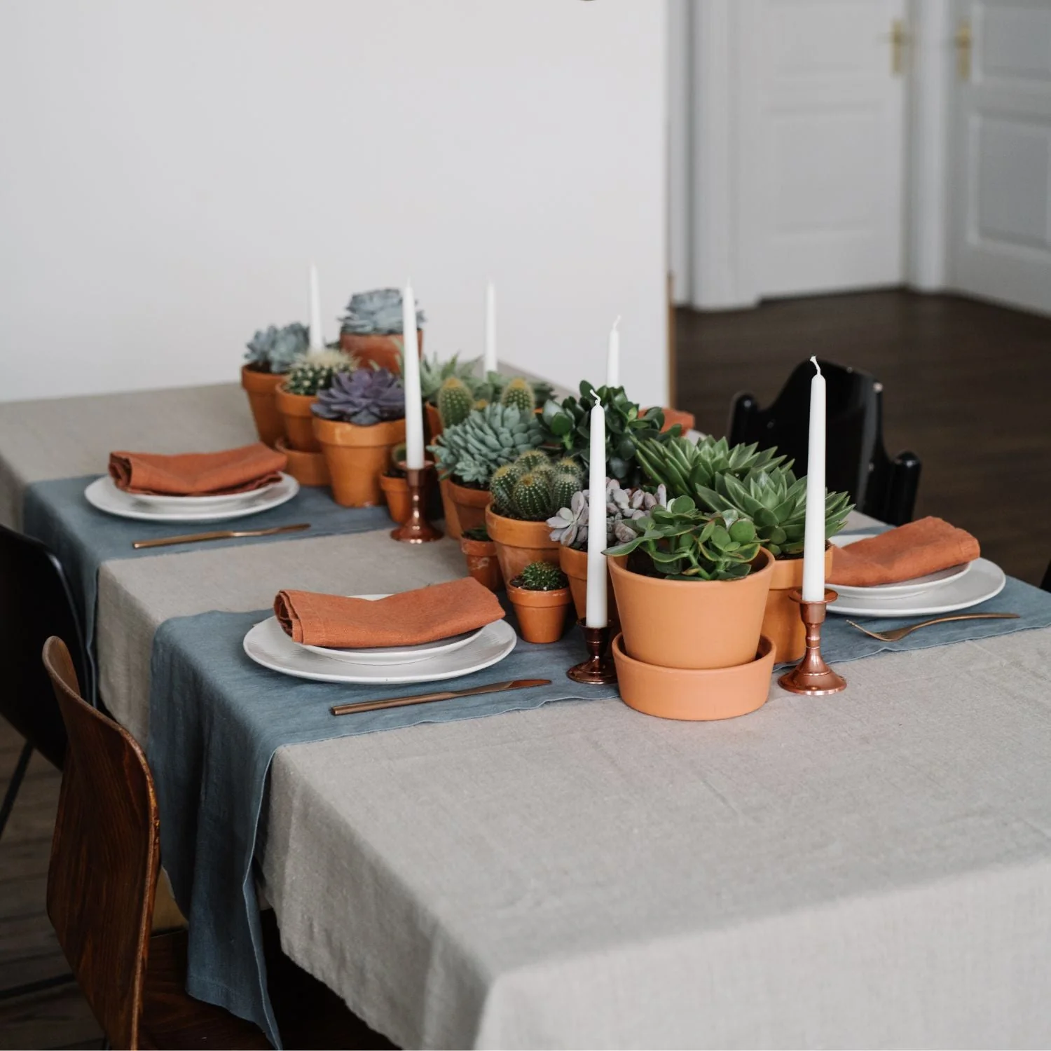 Natural Linen Tablecloth - Image 5