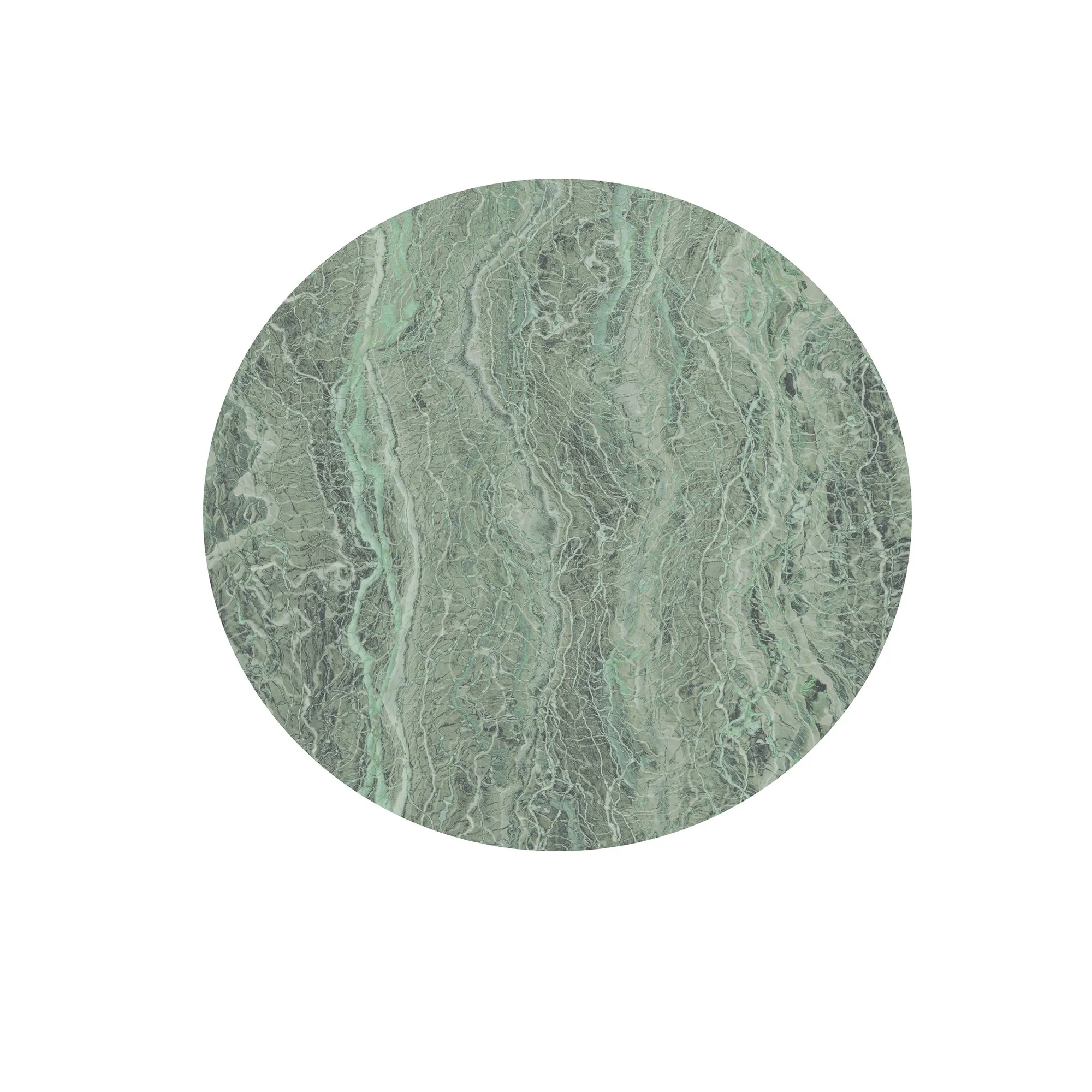 Neo Mint Marble Circle Wallpaper (Self-Adhesive) - Image 2