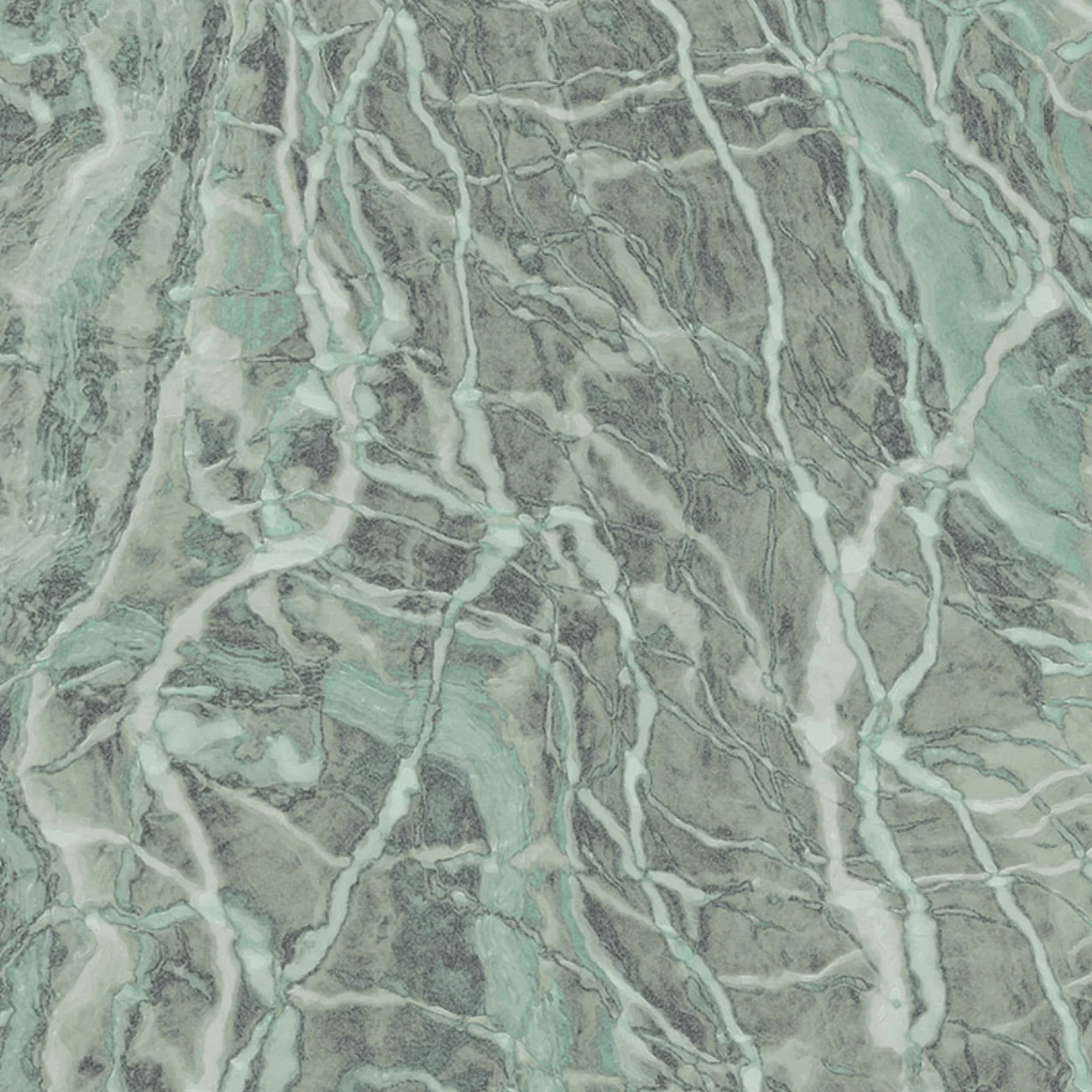 Neo Mint Marble Circle Wallpaper (Self-Adhesive) - Image 4