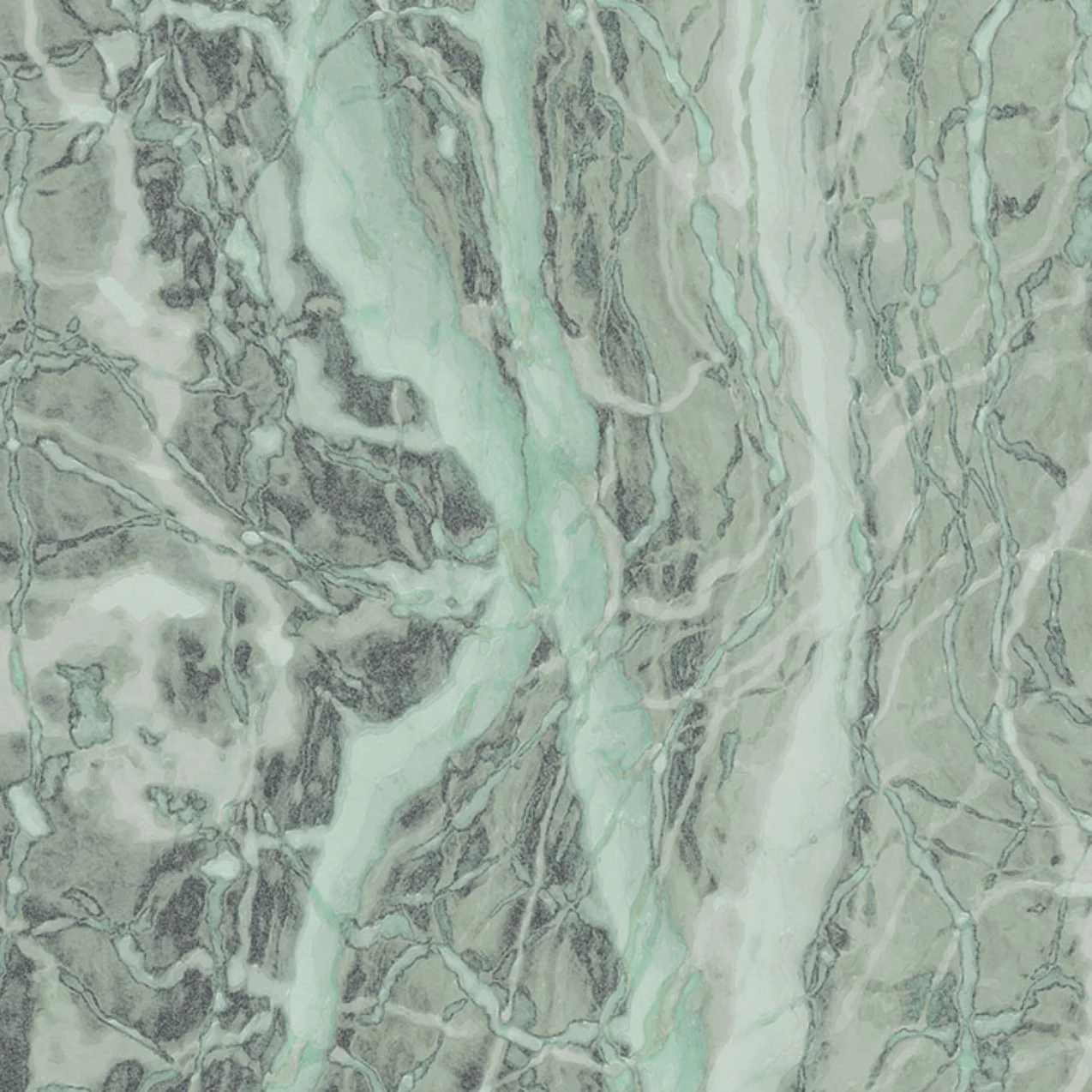 Neo Mint Marble Circle Wallpaper (Self-Adhesive) - Image 5