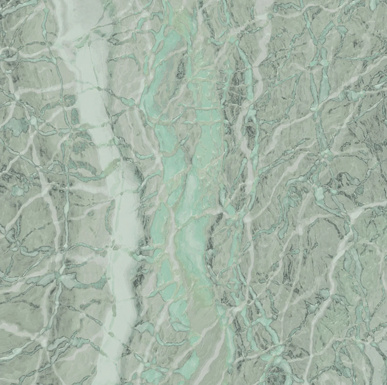 Neo Mint Marble Circle Wallpaper (Self-Adhesive) - Image 7