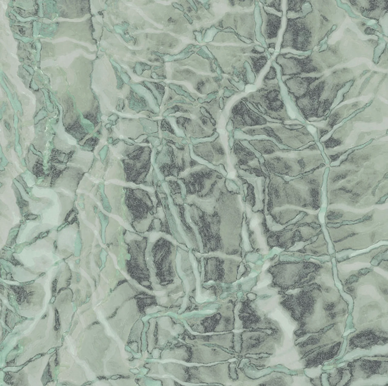 Neo Mint Marble Circle Wallpaper (Self-Adhesive) - Image 8