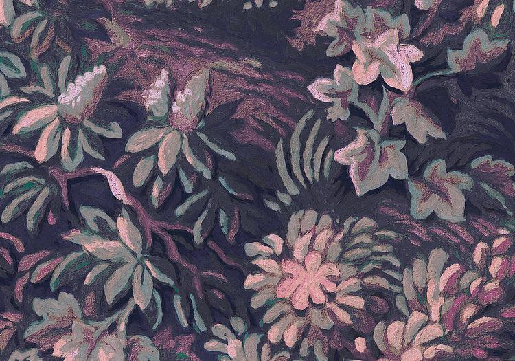 Botanique Aubergine Mural Wallpaper - Image 6