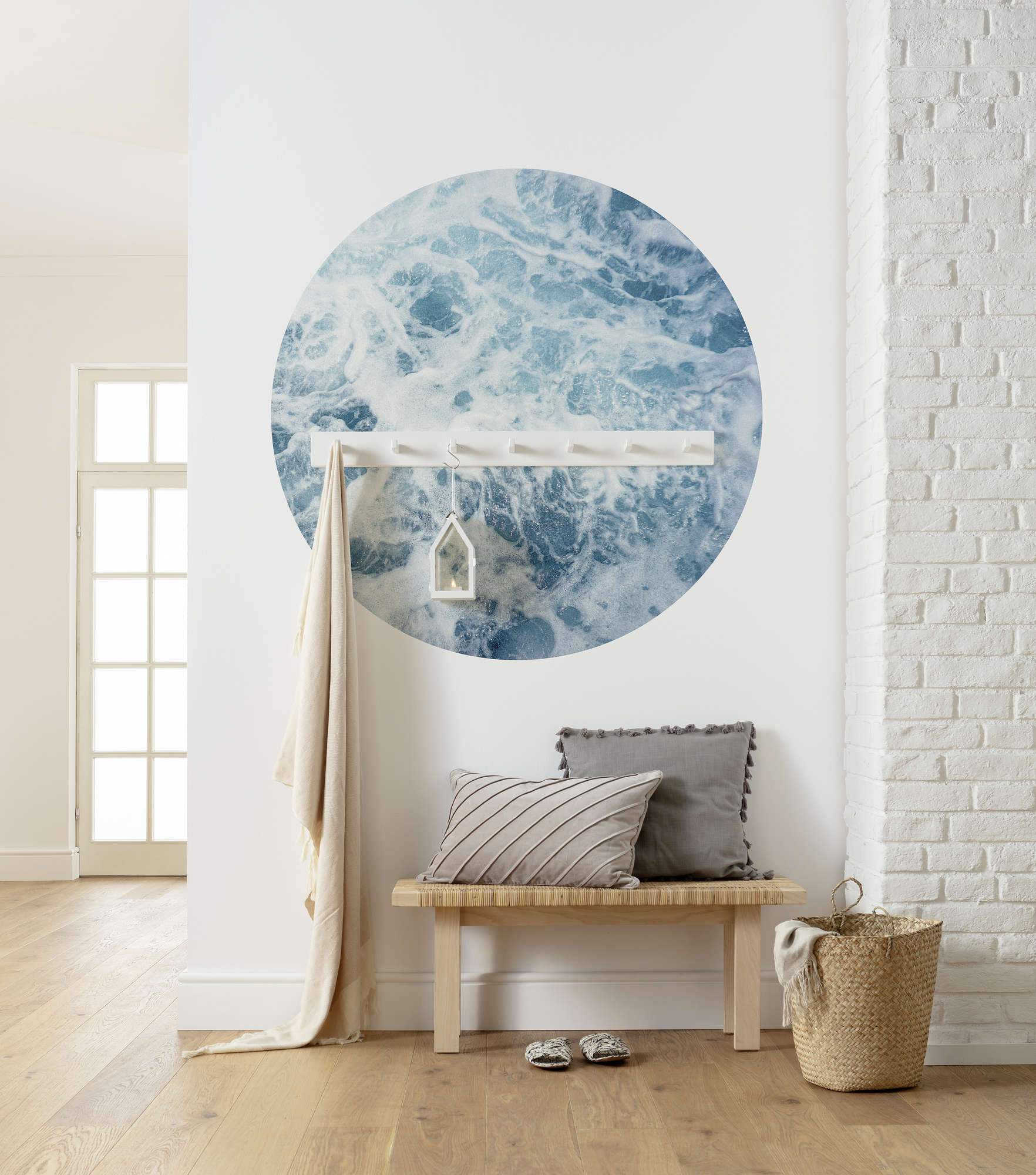 Ocean Wash Circle Wallpaper (Self-Adhesive)