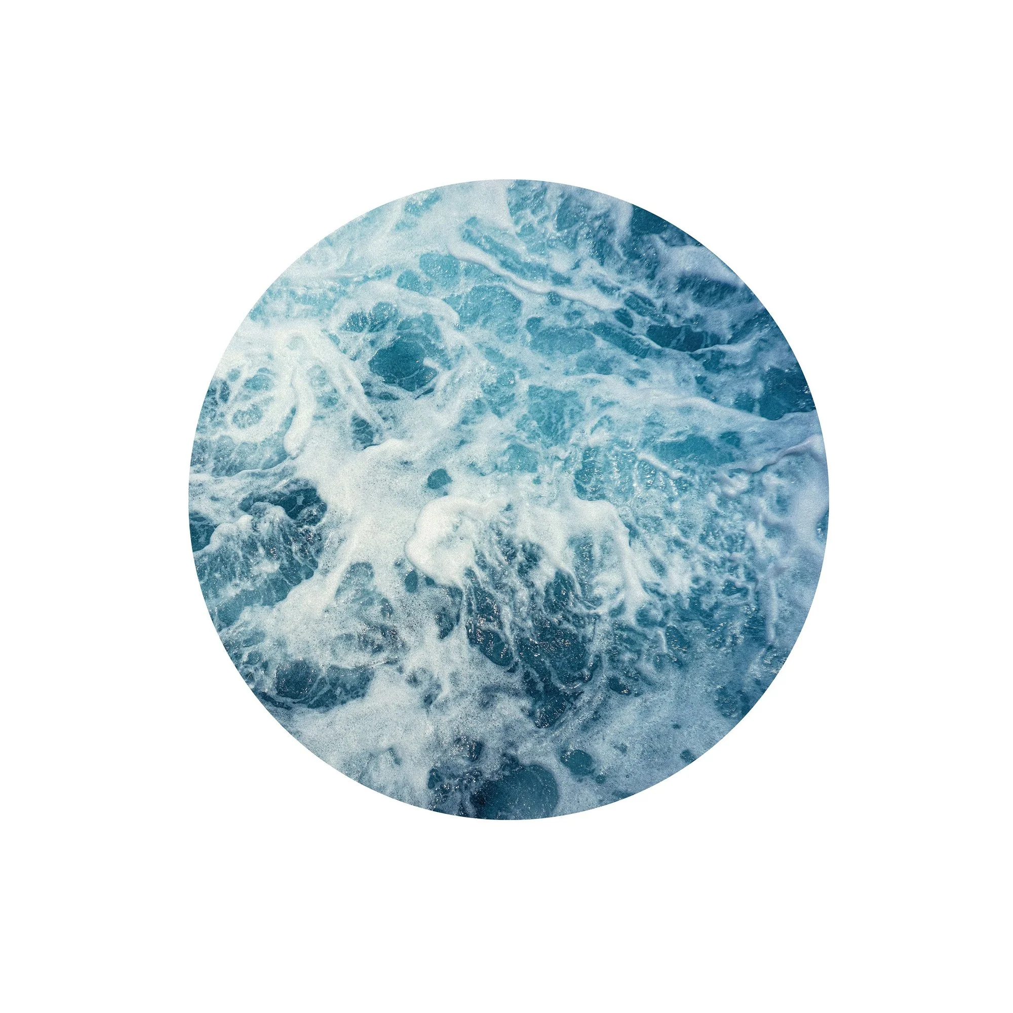 Ocean Wash Circle Wallpaper (Self-Adhesive) - Image 2