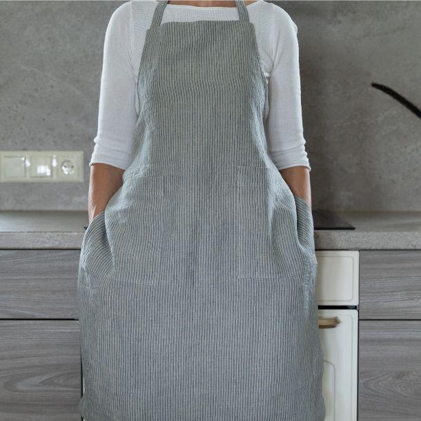 Ona Pure Linen Apron - Image 5