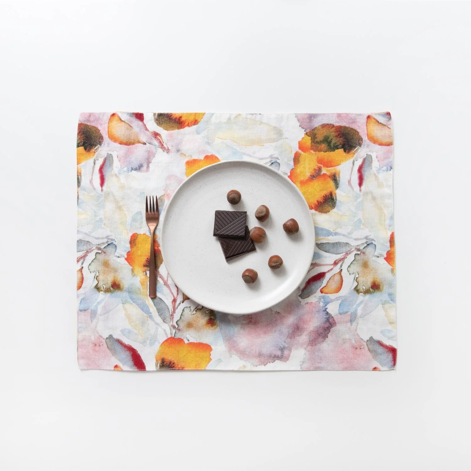 Orange Flow Linen Placemat - Image 3