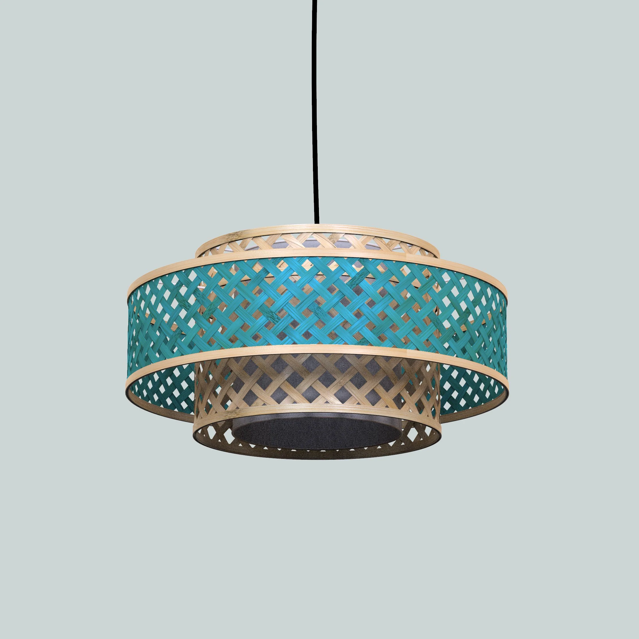 Orbit Bamboo Pendant Lamp - Image 5
