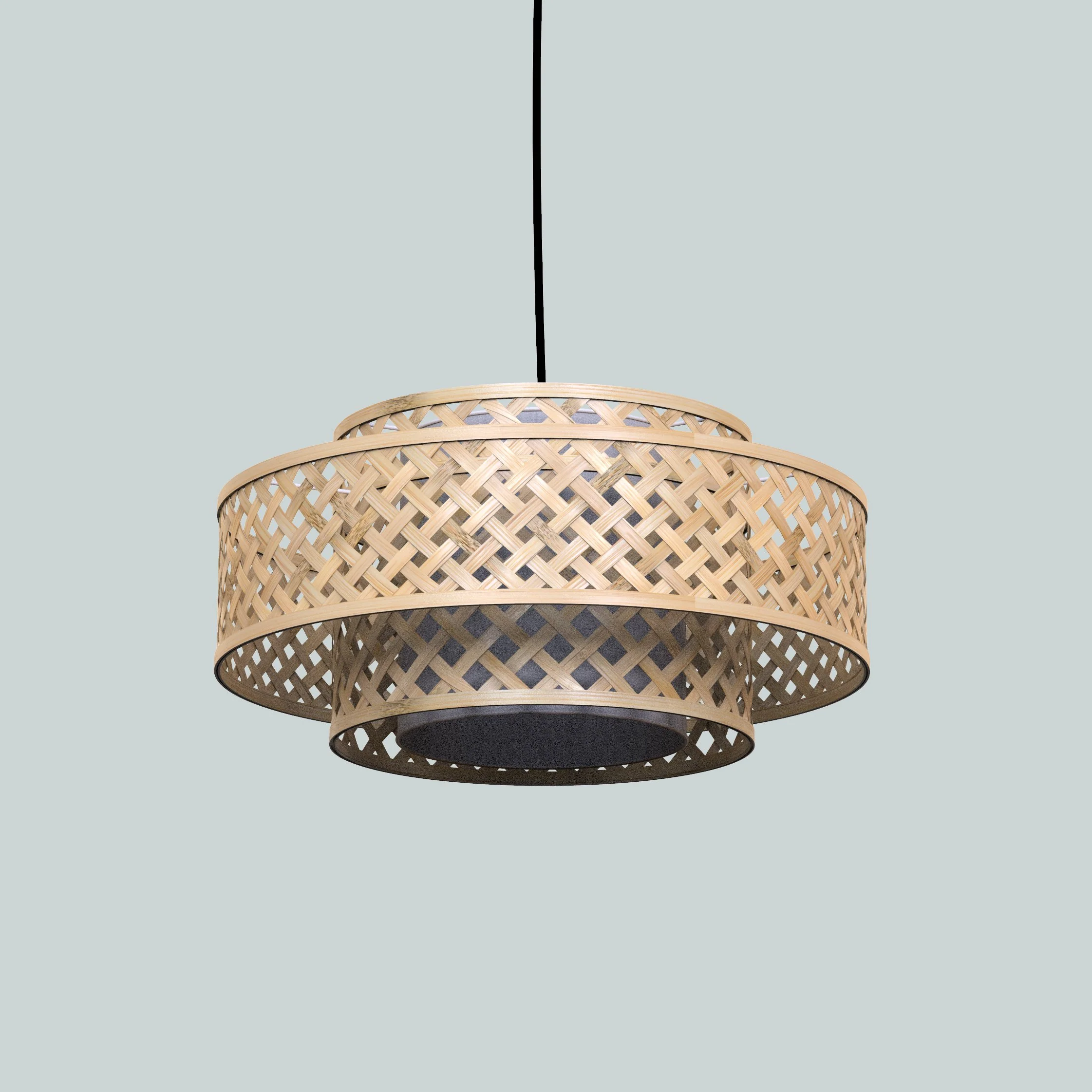 Orbit Bamboo Pendant Lamp - Image 7
