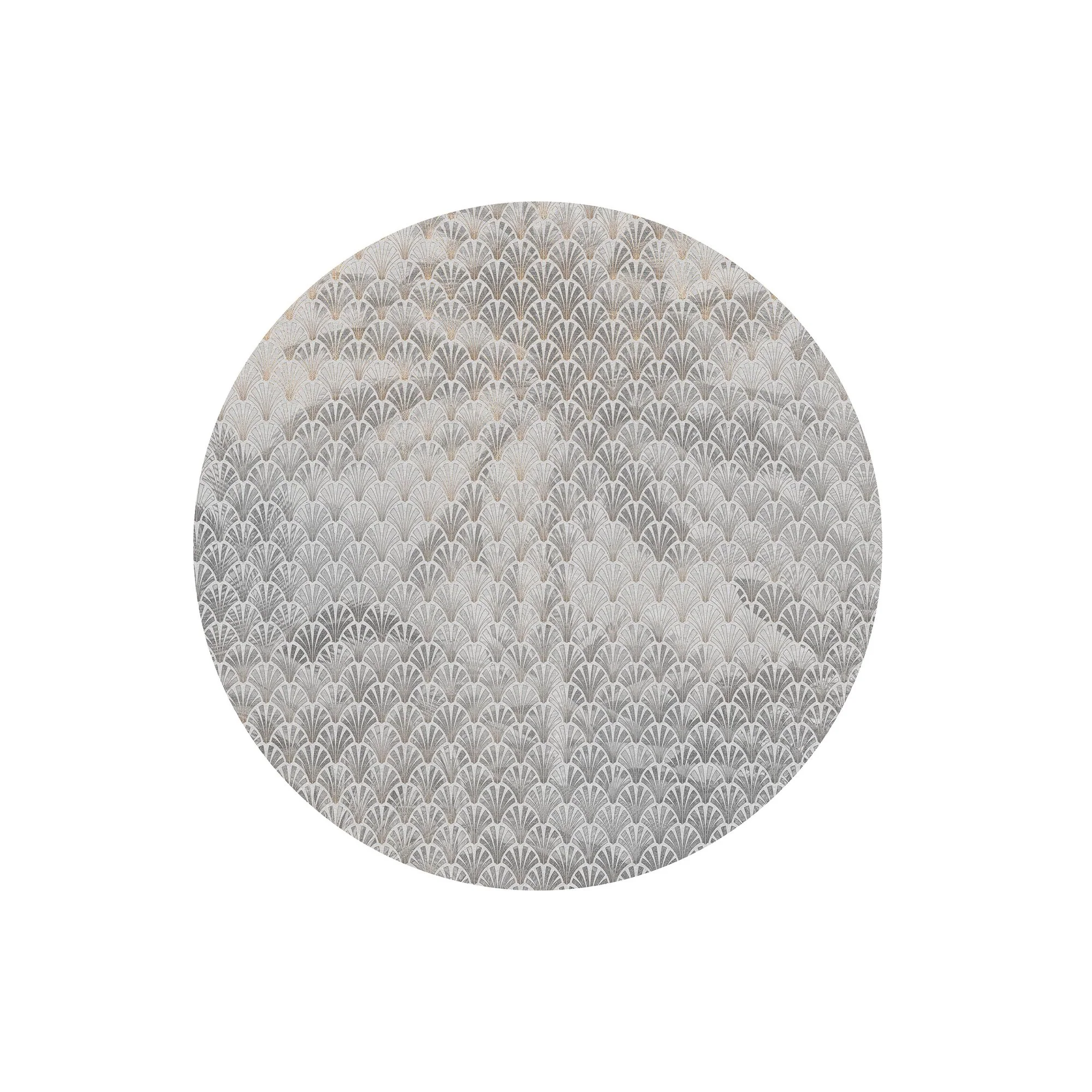 Palm Shadows Circle Wallpaper (Self-Adhesive) - Image 2