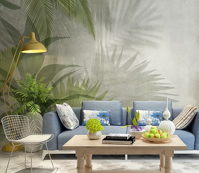 Palms and Plants Mural Wallpaper