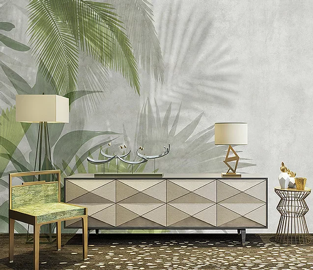 Palms and Plants Mural Wallpaper - Image 3