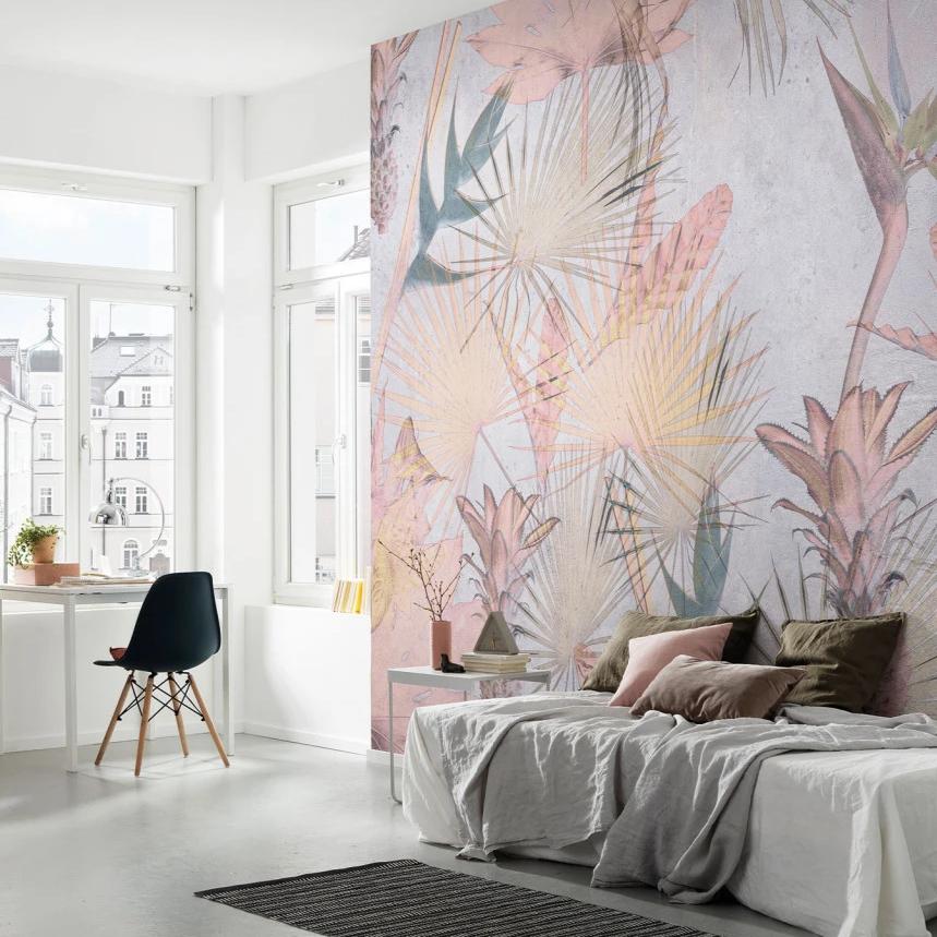 Tropical Concrete Mural Wallpaper - Image 3