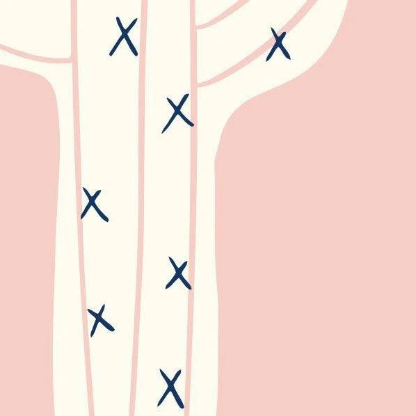Pink Pastel Cactus Mural Wallpaper - Image 4