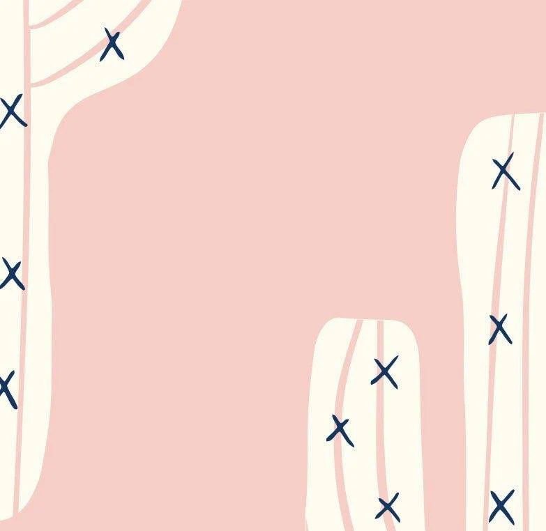 Pink Pastel Cactus Mural Wallpaper - Image 6