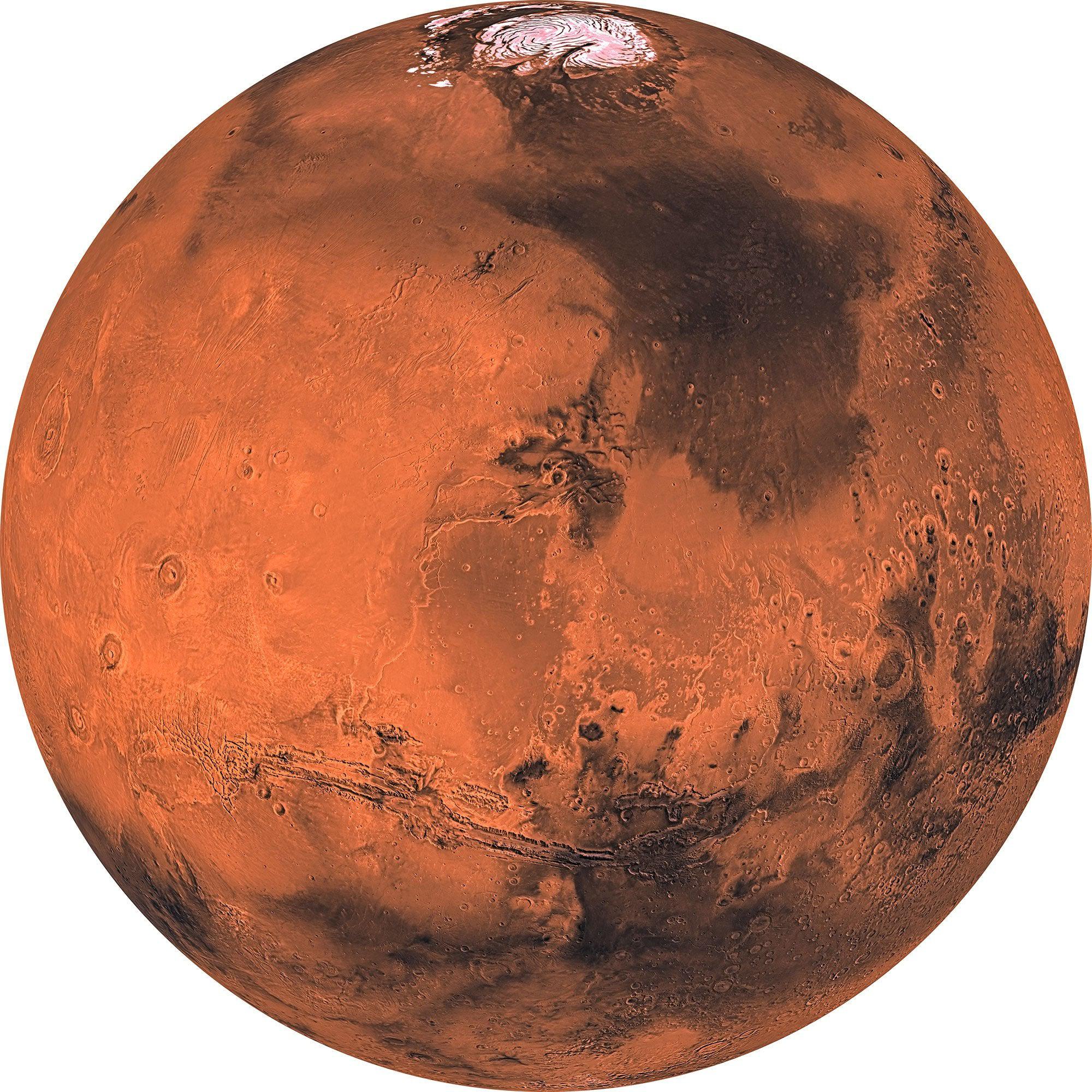 Planet Mars Circle Wallpaper (Self-Adhesive) - Image 3