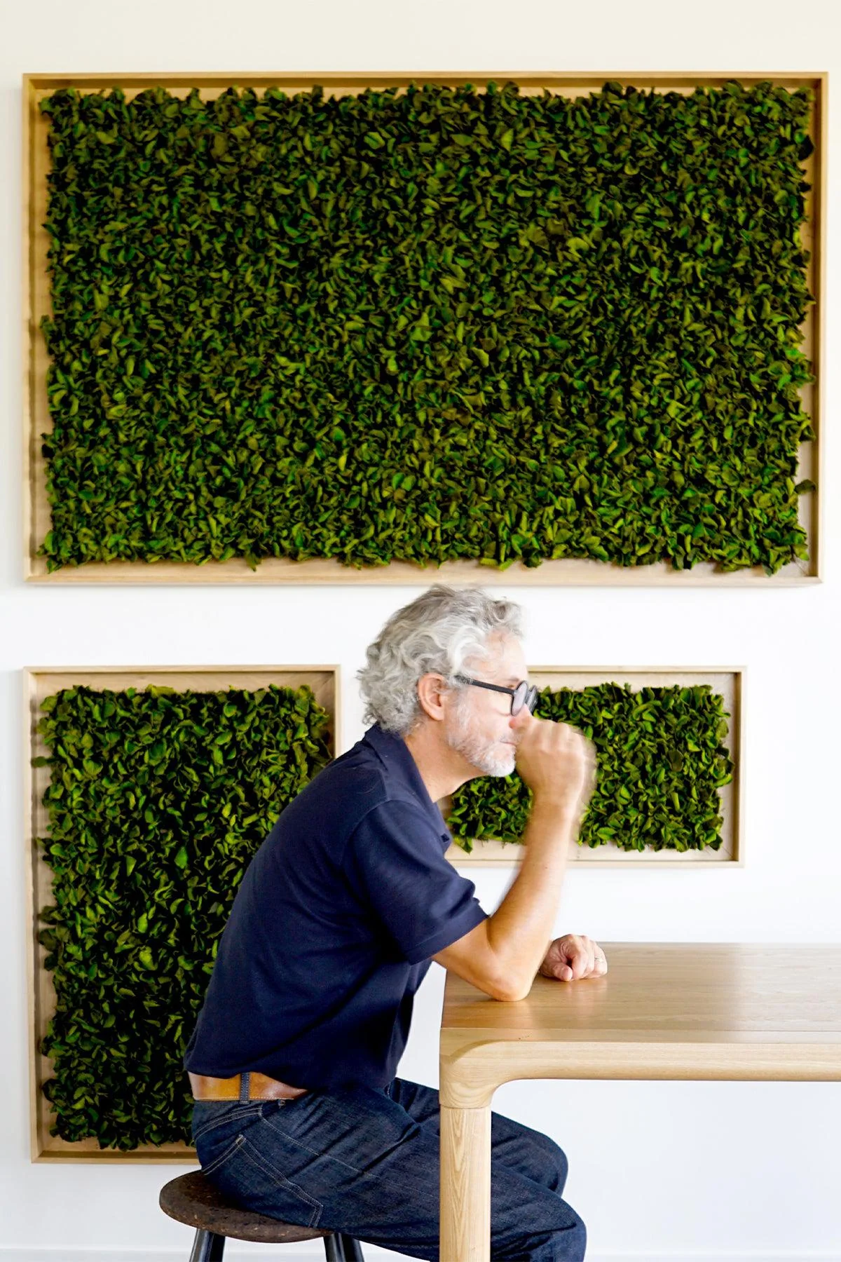 Textured Plant Framed Moss Wall Art - Image 17