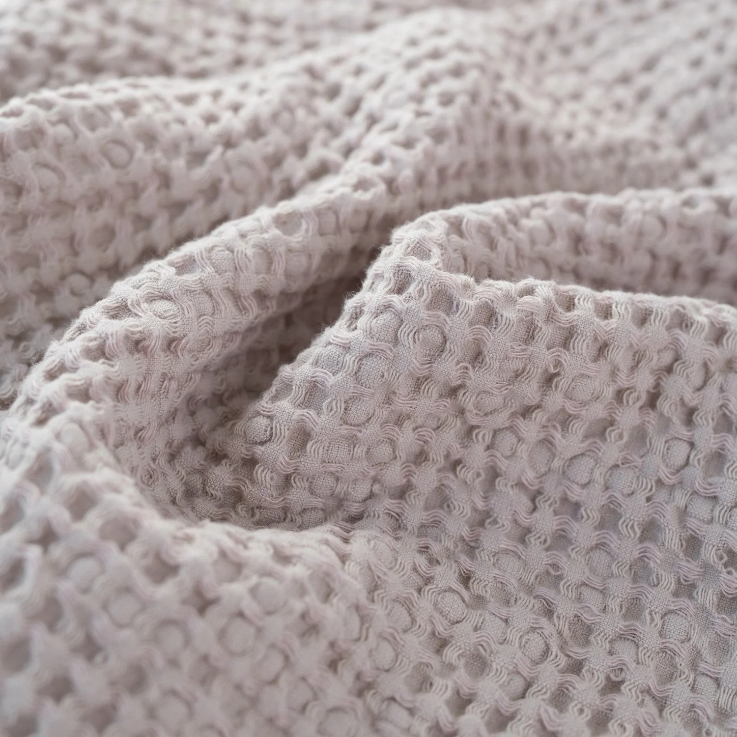 Rose Linen and Cotton Waffle Towel - Image 6