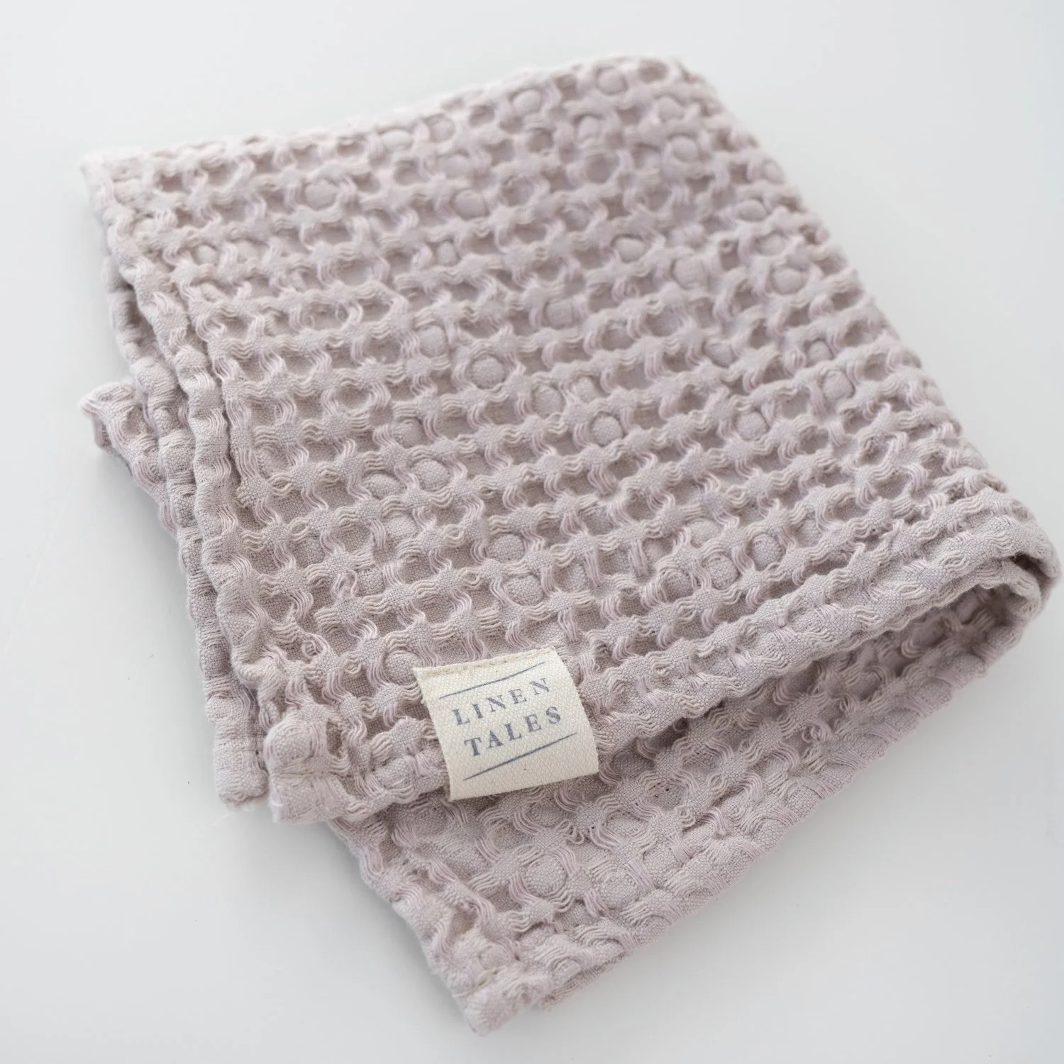 Rose Linen and Cotton Waffle Towel - Image 7