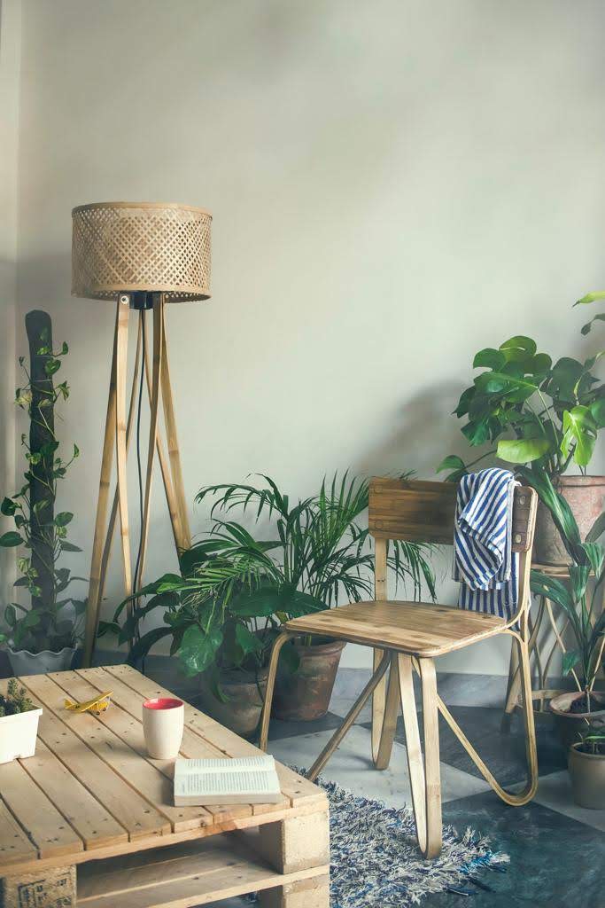 Mushroom Bamboo Floor Lamp - Image 4