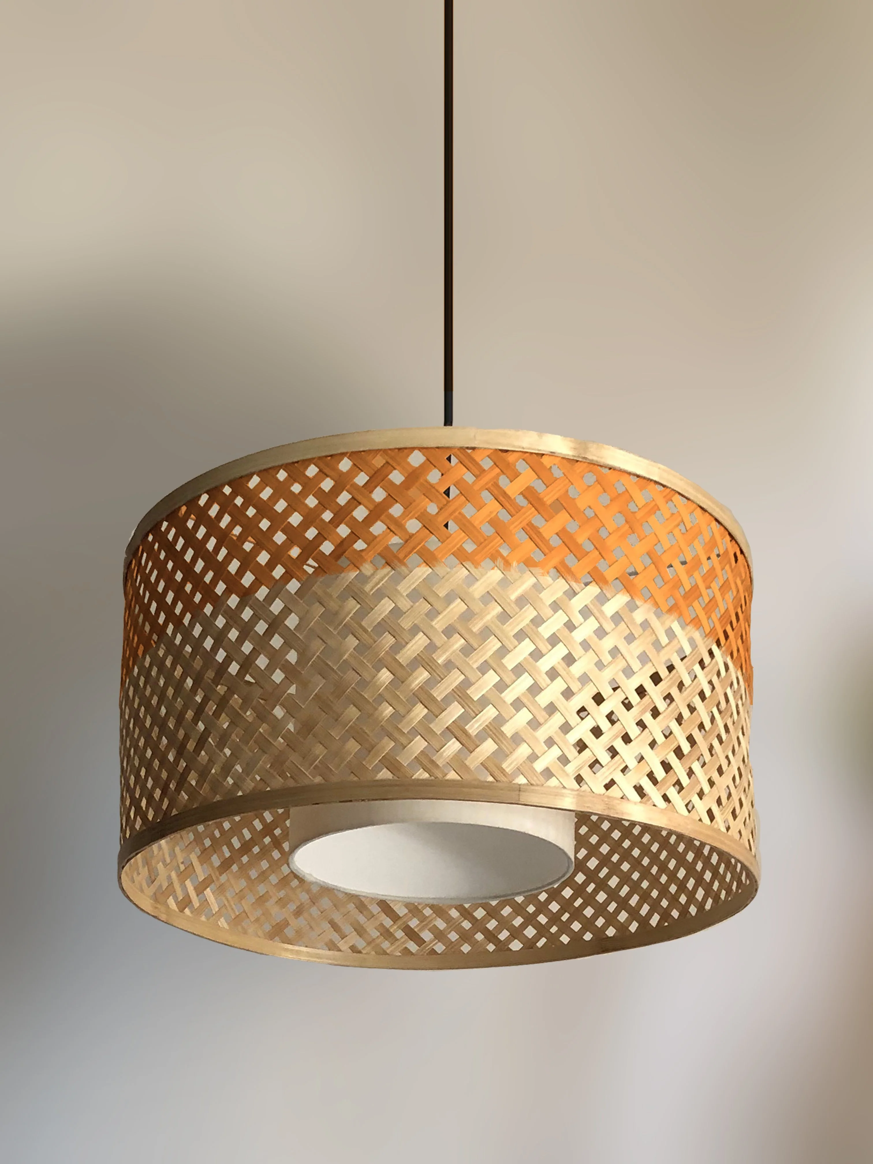 Mushroom Bamboo Pendant Lamp - Image 6