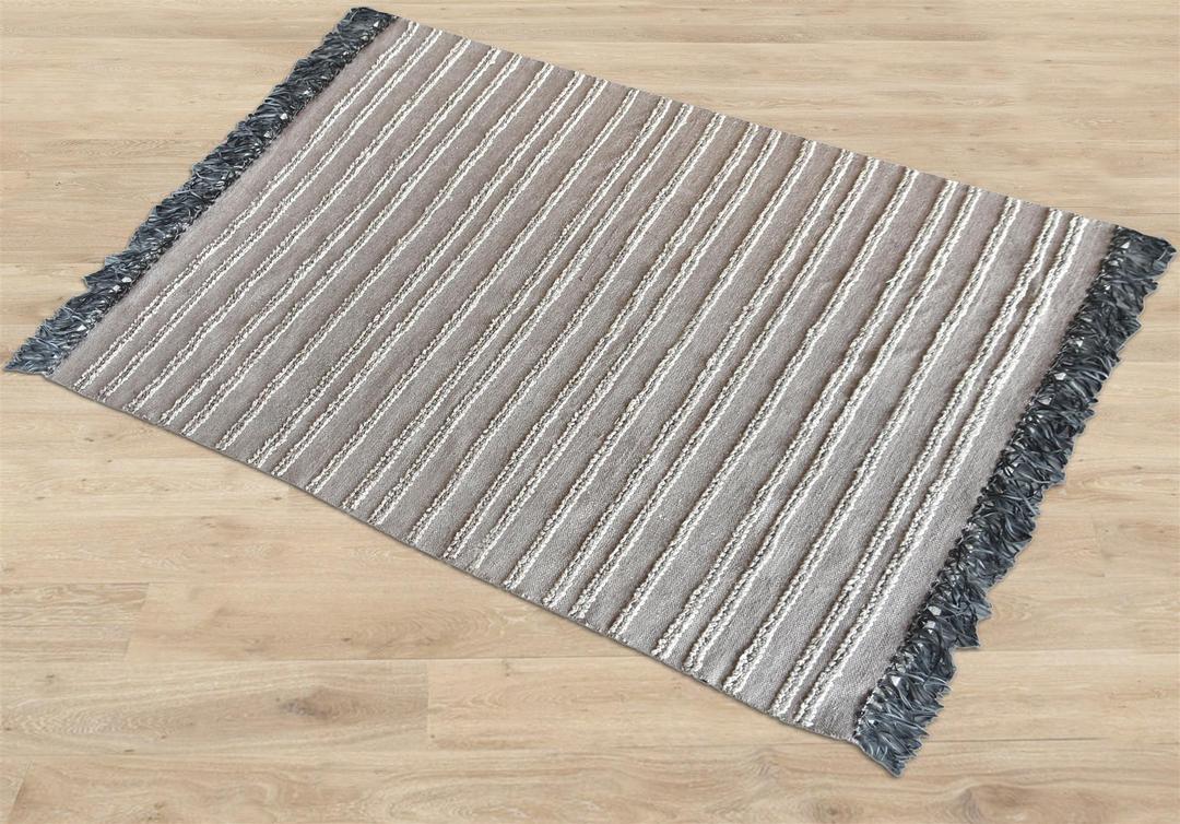 Dolores Recycled PET and Bicycle Tube Rug - Image 8