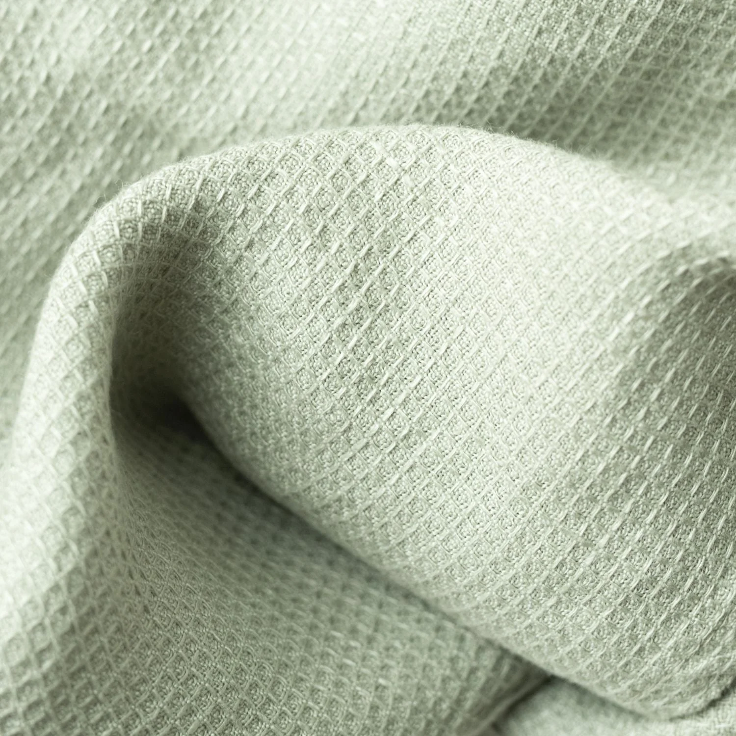 Sage Linen Fine Waffle Towel - Image 9