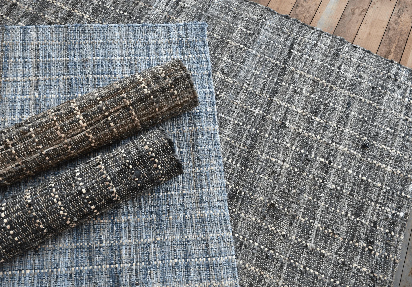 Harrier Recycled Fabric & Hemp Rug - Image 3