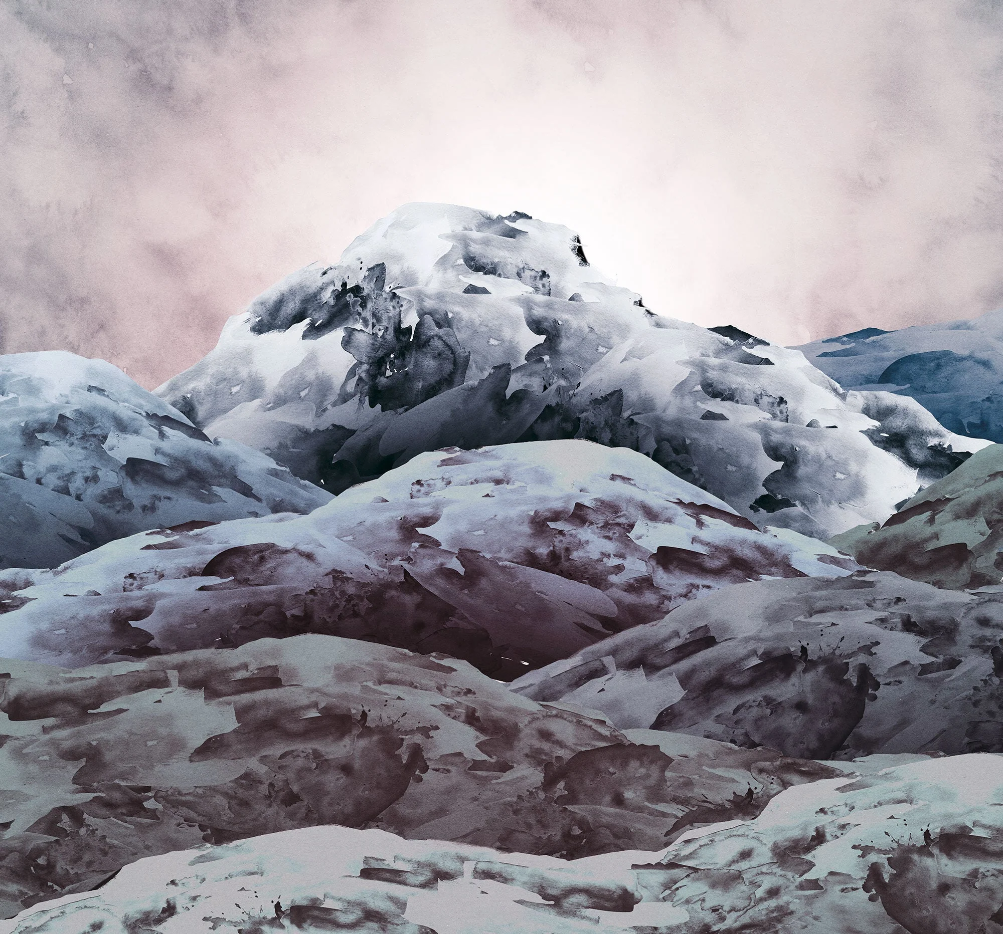 Saturn Mountain Mural Wallpaper - Image 2