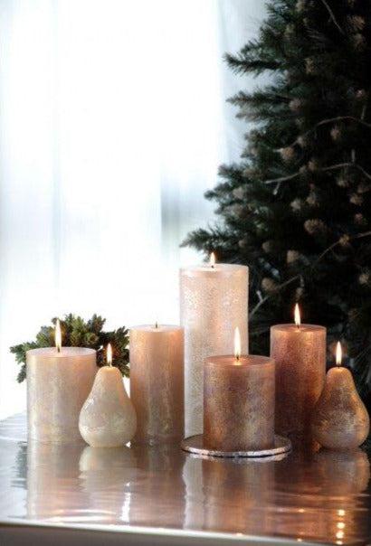 White Ritz Timber Pillar Candles (Set of 4) - Image 7