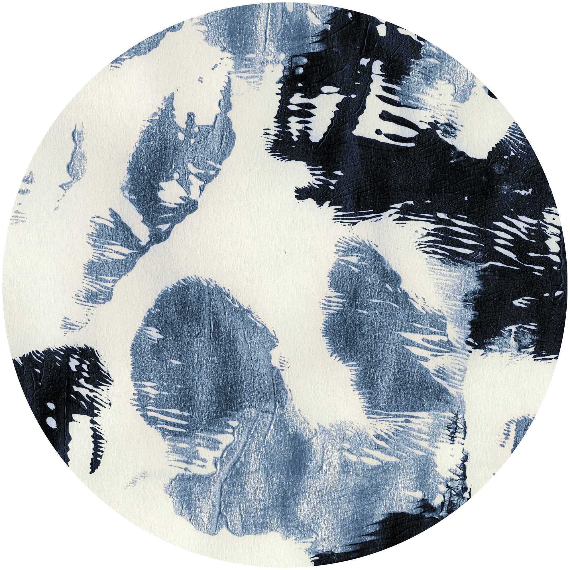Shades of Blue Circle Wall Art (Self-Adhesive) - Image 3
