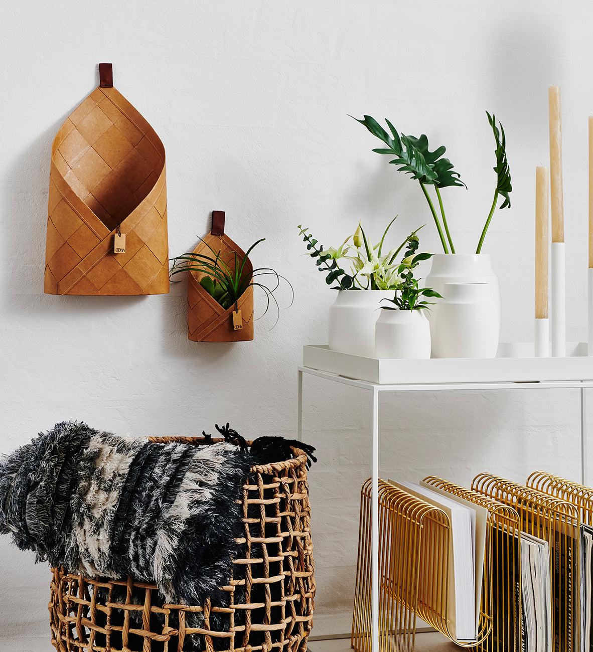 Small Hanging Handwoven Basket (Set of 8) - Image 6